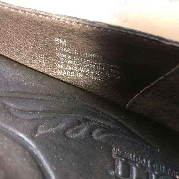 Born Gold Leather Strap Accent Metallic Flats - Picture 7 of 7